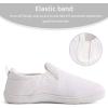 WateLves Toddler Little Kid Wide Barefoot Shoes Boys Girls Minimalist Slip On Sneakers Canvas Walking Shoes Fit Naturally Zero Drop Sole(Dq437/White)