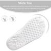 WateLves Toddler Little Kid Wide Barefoot Shoes Boys Girls Minimalist Slip On Sneakers Canvas Walking Shoes Fit Naturally Zero Drop Sole(Dq437/White)