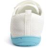 WateLves Toddler Little Kid Wide Barefoot Shoes Boys Girls Minimalist Sneakers Breathable Lightweight Walking Shoes Fit Naturally Zero Drop Sole(Bn435/White)
