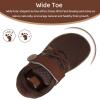 WateLves Toddler Little Kid Wide Barefoot Shoes Boys Girls Minimalist Sneakers Breathable Lightweight Walking Shoes Fit Naturally Zero Drop Sole(Dark Brown)