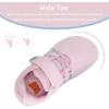 WateLves Toddler Little Kid Wide Barefoot Shoes Boys Girls Minimalist Sneakers Breathable Lightweight Walking Shoes Fit Naturally Zero Drop Sole(Pink)