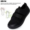 WateLves Toddler Little Kid Wide Barefoot The First Walking Shoes Girls Boys Breathable Lightweight Splay Naturally Minimalist Sneakers(Black)