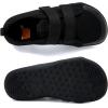 WateLves Toddler Little Kid Wide Barefoot The First Walking Shoes Girls Boys Breathable Lightweight Splay Naturally Minimalist Sneakers(Black,27)