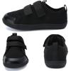 WateLves Toddler Little Kid Wide Barefoot The First Walking Shoes Girls Boys Breathable Lightweight Splay Naturally Minimalist Sneakers(Black,27)