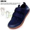WateLves Toddler Little Kid Wide Barefoot The First Walking Shoes Girls Boys Breathable Lightweight Splay Naturally Minimalist Sneakers(Blue)