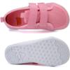 WateLves Toddler Little Kid Wide Barefoot The First Walking Shoes Girls Boys Breathable Lightweight Splay Naturally Minimalist Sneakers(Pink)