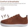 WateLves Toddler Little Kids Wide Barefoot Shoes Boys Girls Minimalist Sneakers Lightweight Breathable Walking Shoes | Naturally Splay | Flexible Fit(Brown)