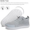 WateLves Toddler Little Kids Wide Barefoot Shoes Boys Girls Minimalist Sneakers Lightweight Breathable Walking Shoes | Naturally Splay | Flexible Fit(Light Gray)