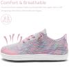 WateLves Toddler Little Kids Wide Barefoot Shoes Boys Girls Minimalist Sneakers Lightweight Breathable Walking Shoes | Naturally Splay | Flexible Fit(Pink Blue)