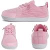 WateLves Toddler Little Kids Wide Barefoot Shoes Boys Girls Minimalist Sneakers Lightweight Breathable Walking Shoes | Naturally Splay | Flexible Fit(Pink)