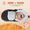 WateLves Toddler Little Kids Wide Barefoot Shoes Boys Girls Winter High Top Minimalist Sneakers Faux Fur Ankle Boots Leather Uniform Dress Shoes Naturally Splay(Fur/Dark Gray)
