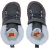 WateLves Toddler Little Kids Wide Barefoot Shoes Boys Girls Winter High Top Minimalist Sneakers Faux Fur Ankle Boots Warm Walking Shoes for Indoor Outdoor | Naturally Splay | Flexible Fit(Fur/Dark Gray)