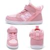 WateLves Toddler Little Kids Wide Barefoot Shoes Girls Boys Boots Breathable High Top Adjustable Strap Sneakers Lightweight Sport Athletic Zero Drop(Pink)