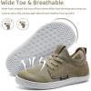 WateLves Toddler Little/Big Kid Wide Barefoot Shoes Boys Girls Minimalist Sneakers Splay Naturally Lightweight Breathable Running Tennis Shoes(Light Green)