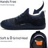 WateLves Toddler Little/Big Kid Wide Barefoot Shoes Boys Girls Minimalist Sneakers Splay Naturally Lightweight Breathable Running Tennis Shoes(Navy)