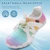 WateLves Toddler/Little/Big/Kid Water Shoes Wide Barefoot Aqua Athletic Sneakers Girls Boys Hiking Beach Swim Fast Dry Shoes Built-in Heel Grips(Colourful)