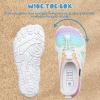 WateLves Toddler/Little/Big/Kid Water Shoes Wide Barefoot Aqua Athletic Sneakers Girls Boys Hiking Beach Swim Fast Dry Shoes Built-in Heel Grips(Colourful)