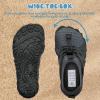 WateLves Toddler/Little/Big/Kid Water Shoes Wide Barefoot Aqua Athletic Sneakers Girls Boys Hiking Beach Swim Fast Dry Shoes Built-in Heel Grips(Dark Gray)