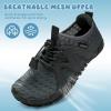 WateLves Toddler/Little/Big/Kid Water Shoes Wide Barefoot Aqua Athletic Sneakers Girls Boys Hiking Beach Swim Fast Dry Shoes Built-in Heel Grips(Dark Gray)