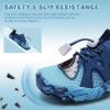 WateLves Toddler/Little/Big/Kid Water Shoes Wide Barefoot Aqua Athletic Sneakers Girls Boys Hiking Beach Swim Fast Dry Shoes Built-in Heel Grips(Shark Blue)