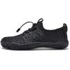 WateLves Water Shoes Mens Womens Barefoot Quick-Dry Aqua Sock Outdoor Athletic Sport Shoes for Swim Beach Pool Hiking Surfing Walking(Black)