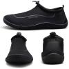 WateLves Water Shoes Womens Mens Multi-Purpose Barefoot Shoes Beach Swim Yoga Aqua Socks with Adjustable Buckle Thick Sole for Indoor Outdoor(Black)