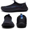 WateLves Water Shoes Womens Mens Multi-Purpose Barefoot Shoes Beach Swim Yoga Aqua Socks with Adjustable Buckle Thick Sole for Indoor Outdoor(Black Blue)