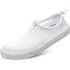 WateLves Water Shoes for Men and Women – Quick-Dry Multi-Purpose Casual Water Sneakers Slip-On with Drainage Holes – Lightweight, Non-Slip Aqua Shoes for Outdoor Water Sports(White)
