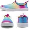 WateLves Water Shoes for Men and Women – Quick-Dry Multi-Purpose Casual Water Sneakers Slip-On with Drainage Holes – Lightweight, Non-Slip Aqua Shoes for Outdoor Water Sports(Rainbow)