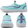 WateLves Water Shoes for Men and Women – Quick-Dry Multi-Purpose Casual Water Sneakers Slip-On with Drainage Holes – Lightweight, Non-Slip Aqua Shoes for Outdoor Water Sports(Green/Purple)