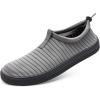 WateLves Water Shoes for Men and Women – Quick-Dry Multi-Purpose Casual Water Sneakers Slip-On with Drainage Holes – Lightweight, Non-Slip Aqua Shoes for Outdoor Water Sports(Dark Grey)