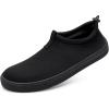 WateLves Water Shoes for Men and Women – Quick-Dry Multi-Purpose Casual Water Sneakers Slip-On with Drainage Holes – Lightweight, Non-Slip Aqua Shoes for Outdoor Water Sports(Black)
