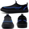 WateLves Water Shoes for Men and Women – Quick-Dry Multi-Purpose Casual Water Sneakers Slip-On with Drainage Holes – Lightweight, Non-Slip Aqua Shoes for Outdoor Water Sports(Black/Blue)
