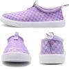 WateLves Water Shoes for Men and Women – Quick-Dry Multi-Purpose Casual Water Sneakers Slip-On with Drainage Holes – Lightweight, Non-Slip Aqua Shoes for Outdoor Water Sports(Purple Fish Scale)