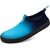 WateLves Water Shoes for Men and Women – Quick-Dry Multi-Purpose Casual Water Sneakers Slip-On with Drainage Holes – Lightweight, Non-Slip Aqua Shoes for Outdoor Water Sports(Gradient Blue)