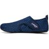 WateLves Water Shoes for Women Men Swim Beach Aqua Socks Quick Dry Barefoot House Slippers Travel Shoes with Adjustable Magic Tape for Pool Diving Boating Yoga Surf(A-blue)