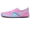 WateLves Water Shoes for Women Men Swim Beach Aqua Socks Quick Dry Barefoot House Slippers Travel Shoes with Adjustable Magic Tape for Pool Diving Boating Yoga Surf(B-scale Pink)