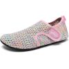 WateLves Water Shoes for Women Men Swim Beach Aqua Socks Quick Dry Barefoot House Slippers Travel Shoes with Adjustable Magic Tape for Pool Diving Boating Yoga Surf(A-colorful)