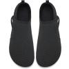 WateLves Water Shoes for Women Men Swim Beach Aqua Socks Quick Dry Barefoot House Slippers Travel Shoes with Adjustable Magic Tape for Pool Diving Boating Yoga Surf(B-black)