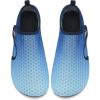 WateLves Water Shoes for Women Men Swim Beach Aqua Socks Quick Dry Barefoot House Slippers Travel Shoes with Adjustable Magic Tape for Pool Diving Boating Yoga Surf(B-blue)