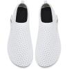 WateLves Water Shoes for Women Men Swim Beach Aqua Socks Quick Dry Barefoot House Slippers Travel Shoes with Adjustable Magic Tape for Pool Diving Boating Yoga Surf(B-white)