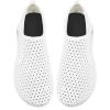 WateLves Water Shoes for Women Men Swim Beach Aqua Socks Quick Dry Barefoot House Slippers Travel Shoes with Adjustable Magic Tape for Pool Diving Boating Yoga Surf(A-white)