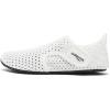 WateLves Water Shoes for Women Men Swim Beach Aqua Socks Quick Dry Barefoot House Slippers Travel Shoes with Adjustable Magic Tape for Pool Diving Boating Yoga Surf(A-white)