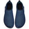 WateLves Water Shoes for Women Men Swim Beach Aqua Socks Quick Dry Barefoot House Slippers Travel Shoes with Adjustable Magic Tape for Pool Diving Boating Yoga Surf(A-blue)