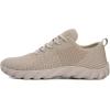 WateLves Water-Shoes-Lightweight-Barefoot-Walking Shoes Non-Slip, Casual-Style, Mesh Upper Aqua-Socks-Beach-Swim Shoes for Mens Womens(O-beige)