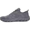 WateLves Water-Shoes-Lightweight-Barefoot-Walking Shoes Non-Slip, Casual-Style, Mesh Upper Aqua-Socks-Beach-Swim Shoes for Mens Womens(O-grey)