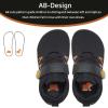 WateLves Wide Toddler Barefoot Shoes Little Kids Boys Girls Walking Tennis Sneakers with Breathable Mesh Zero Drop Sole Adjustable Strap(Black)