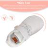 WateLves Wide Toddler Barefoot Shoes Little Kids Boys Girls Walking Tennis Sneakers with Breathable Mesh Zero Drop Sole Adjustable Strap(White)