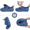 WateLves Wide Toddler Water Shoes Boys Girls Barefoot Shoes Lightweight Beach Swim Zero Drop Sole Summer Aqua Sandals(Navy Blue)