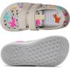 WateLves Wide Toddler Water Shoes Kids Barefoot Beach Swim Aqua Shoes Boys Girls Breathable Mesh Walking Hook and Loop Sneakers(Beige Unicorn)